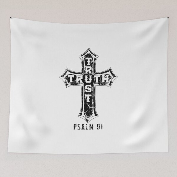 Item preview, Truth & Trust Psalm 91 - Black Colorway designed and sold by SteadfastPrints.