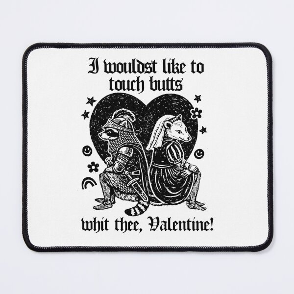 Item preview, Meme divertido de mapache y zarigüeya - Día de San Valentín medieval designed and sold by borenclolahroy.
