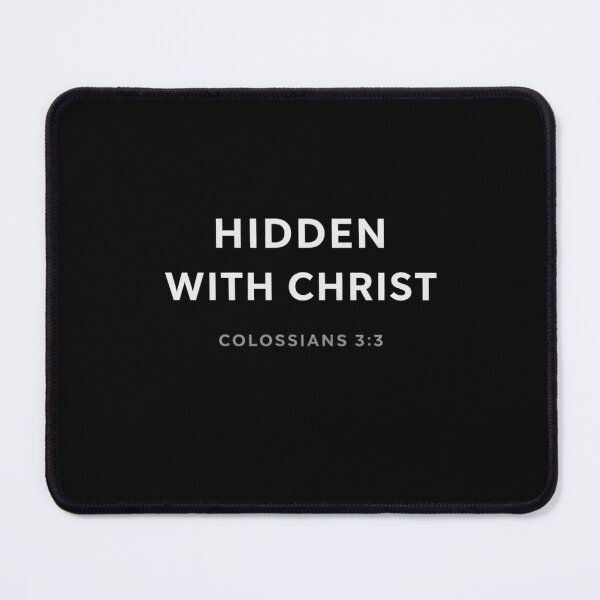 Item preview, Hidden With Christ – Minimal Christian Faith Typography designed and sold by astersgraphics.