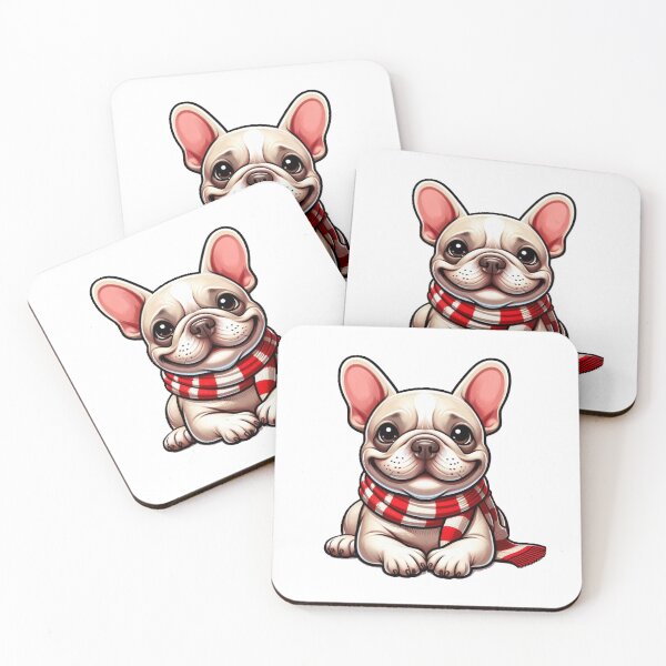Item preview, Aberdeen Fan: Funny French Bulldog With Red/White Scarf designed and sold by AberDons.