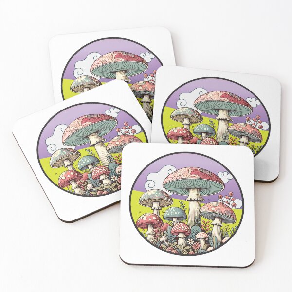Item preview, Psychedelic 70s Mushroom Art designed and sold by Analog Aura .