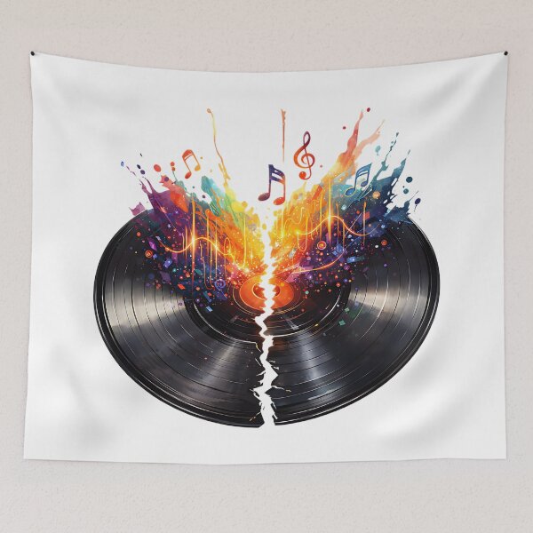 Item preview, vinyl record explosive art designed and sold by Metaverse8.