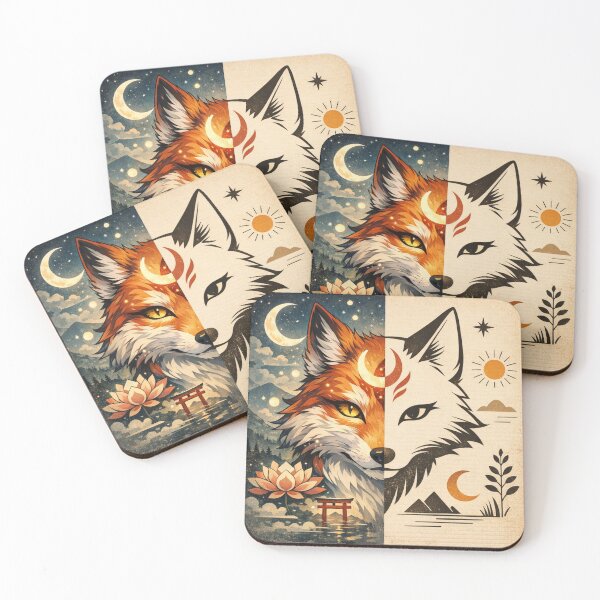 Item preview, Mystic fox of light and shadow designed and sold by JuViRo.