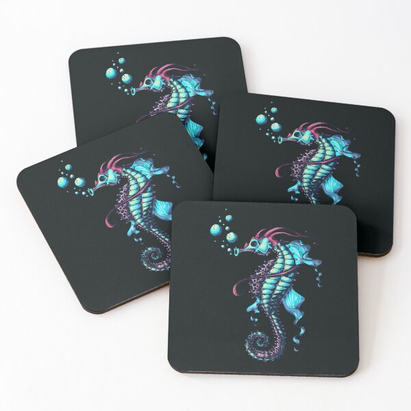 Item preview, Neon Seahorse Ocean Life designed and sold by PolaMaku.