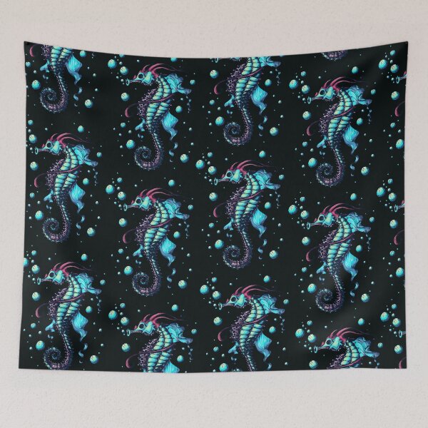 Item preview, Neon Seahorse Ocean Life designed and sold by PolaMaku.