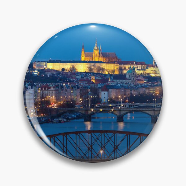 Item preview, Prague city view and Prague castle designed and sold by Sasas Design.