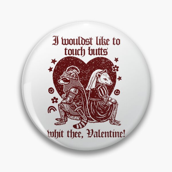 Item preview, Meme divertido de mapache y zarigüeya - Día de San Valentín medieval designed and sold by borenclolahroy.