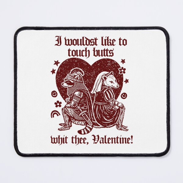 Item preview, Raccoon and Possum Funny Meme-Medieval Valentine's Day designed and sold by borenclolahroy.