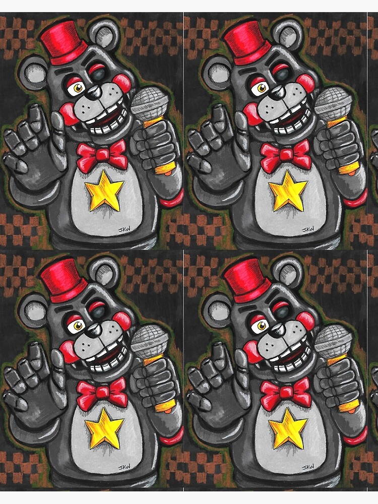 Five Nights At Freddy S Lefty The Bear Art Board Print By Jkw8 Redbubble