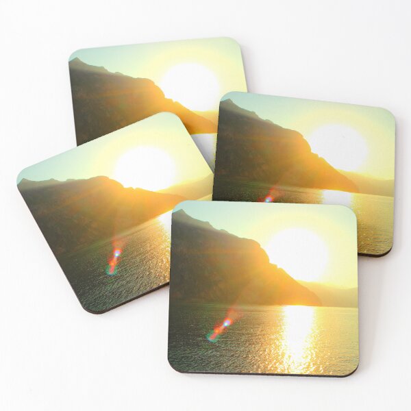 Item preview, Scene from Lecco with sun and promontories designed and sold by Kristina Drozd.