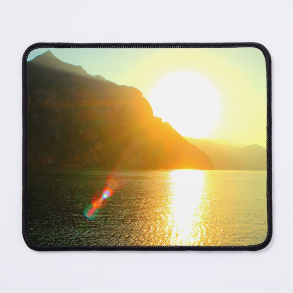 Item preview, Scene from Lecco with sun and promontories designed and sold by Kristina Drozd.