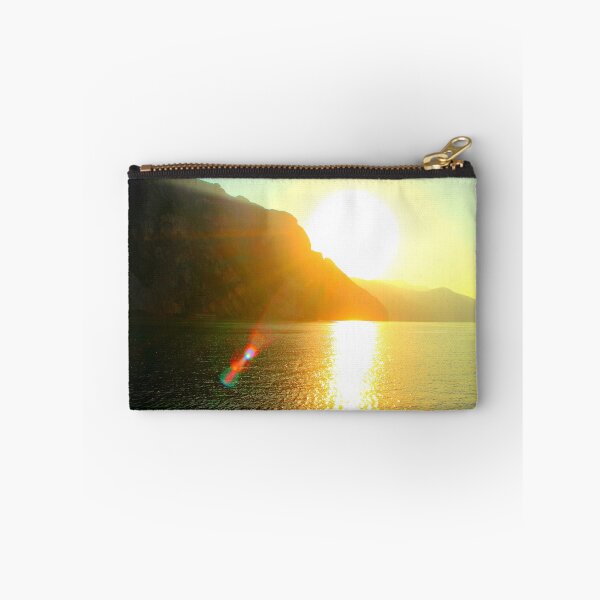 Item preview, Scene from Lecco with sun and promontories designed and sold by Kristina Drozd.