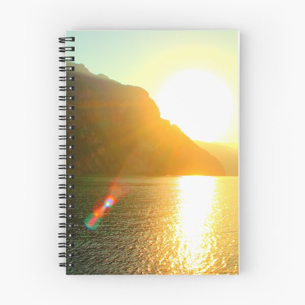 Item preview, Scene from Lecco with sun and promontories designed and sold by Kristina Drozd.