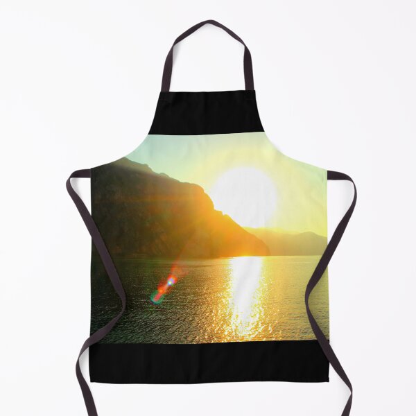 Item preview, Scene from Lecco with sun and promontories designed and sold by Kristina Drozd.