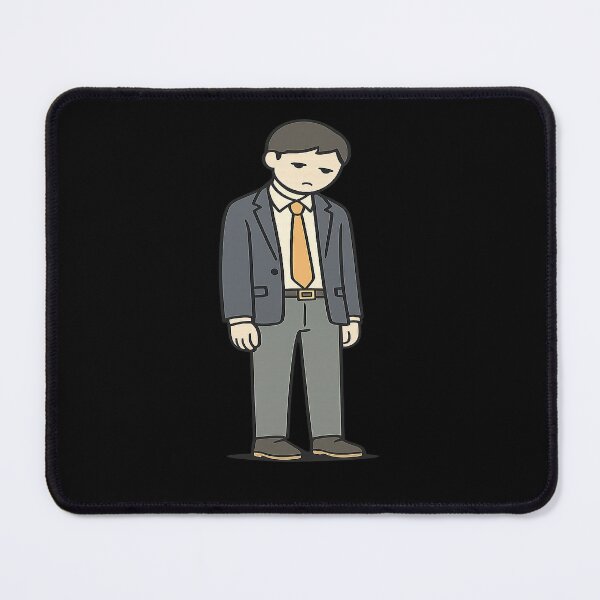 Item preview, Exhausted Office Life Illustration designed and sold by Modern Badge.