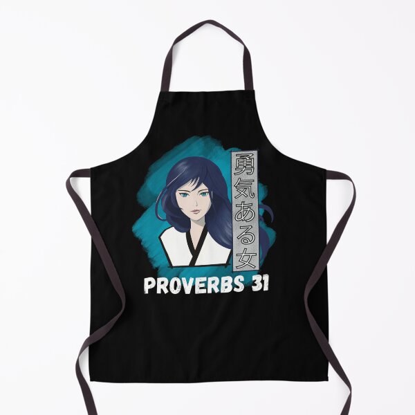 Item preview, Proverbs 31 Woman of Valor | Anime Art | Bible Verse Inspirational Japanese Kanji  designed and sold by FruitfullyC.