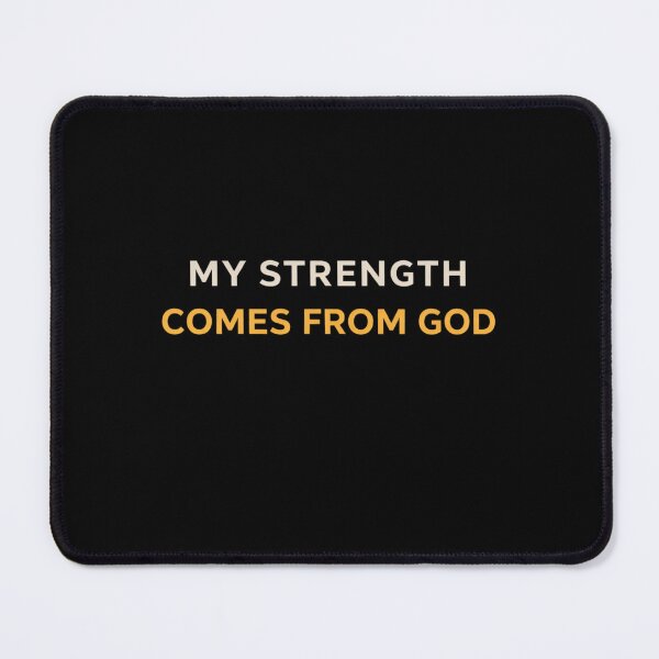 Item preview, My Strength Comes From God – Christian Faith Typography Design designed and sold by astersgraphics.