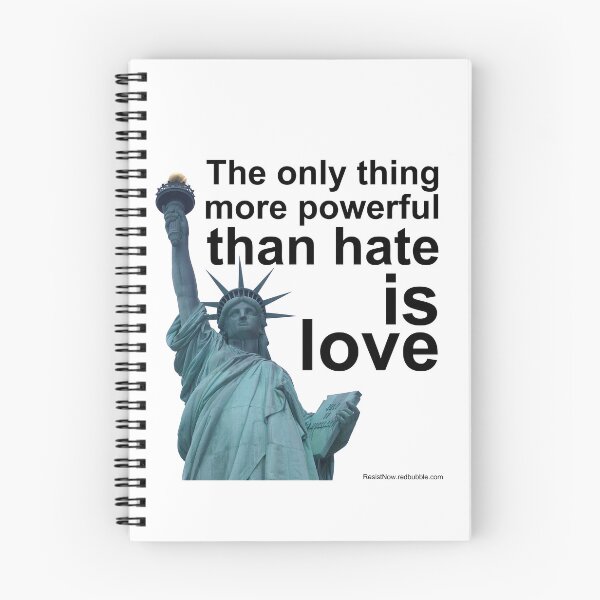 Item preview, The only thing more powerful than hate is love - Statue of Liberty designed and sold by ResistNow.