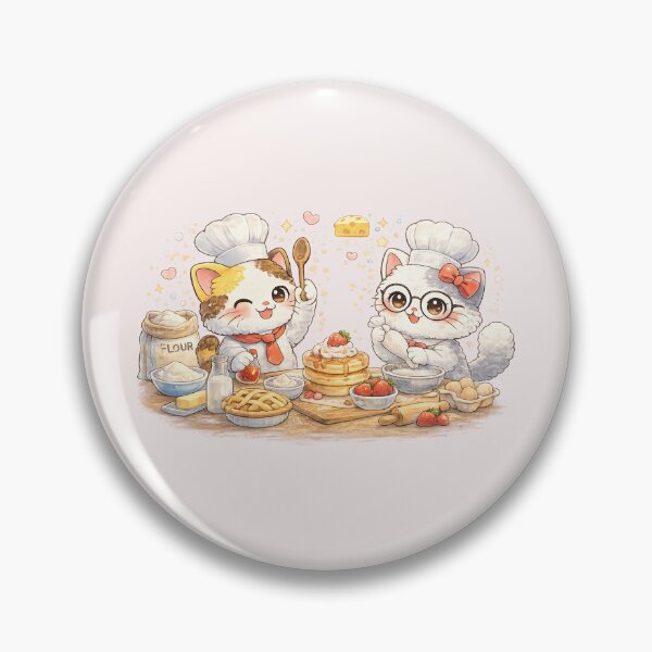 Artikelvorschau, Mochi & Lumi – Kawaii-Katzen backen süße Leckereien entworfen und verkauft von Mochi Studio.