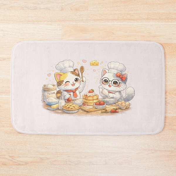 Artikelvorschau, Mochi & Lumi – Kawaii-Katzen backen süße Leckereien entworfen und verkauft von Mochi Studio.