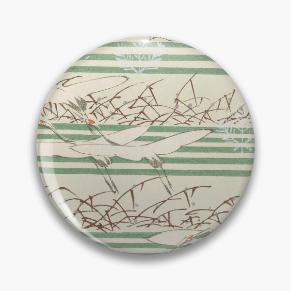 Item preview, Furuya Kōrin (cranes in flight) Pl. 514 from Shin-Bijutsukai designed and sold by HiddenWalnuts.