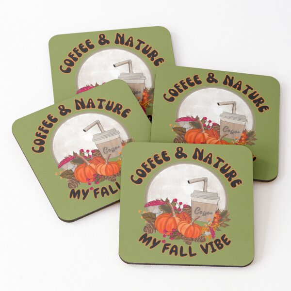 Item preview, Coffee And Nature My Fall Vibe Watercolor Retro  designed and sold by Lovemountain.