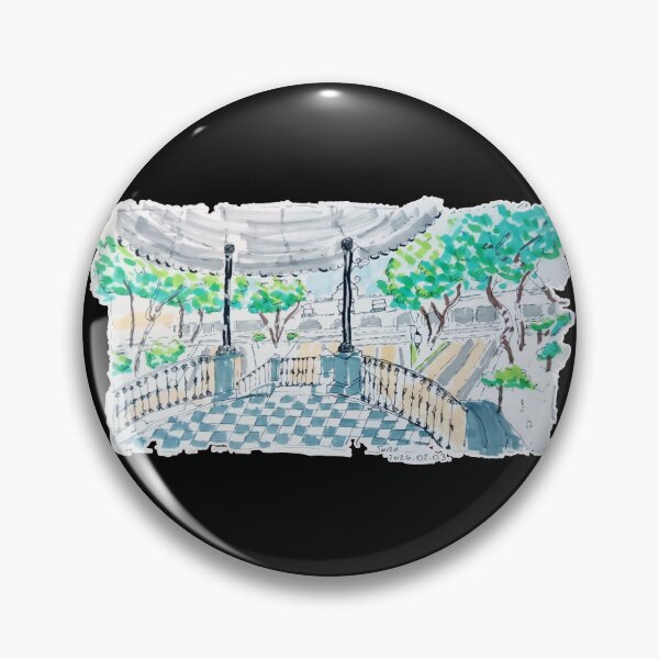 Item preview, Checkerboard Kiosk Park View designed and sold by JoseloRochaArt.