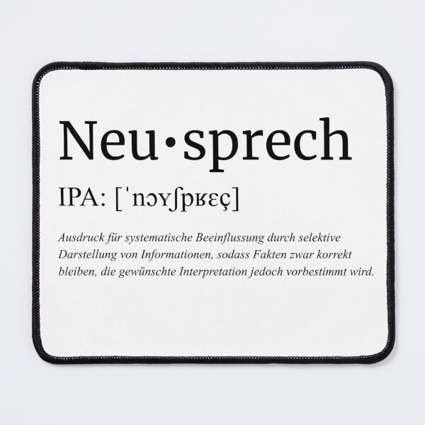Item preview, Newspeak - Language as mind control designed and sold by mrsimn.