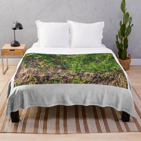 Item preview, Lush Green Grass With Brown Dry Patches On An Outdoor Lawn Surface designed and sold by Nmallia.