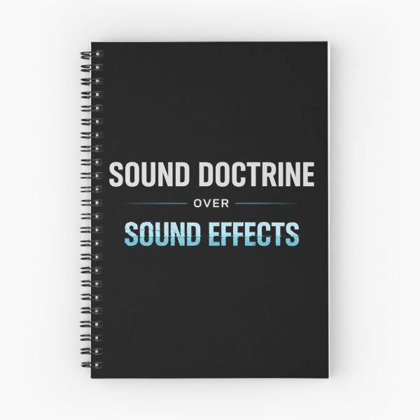 Item preview, Sound Doctrine Over Sound Effects – Christian Faith Typography Design designed and sold by astersgraphics.