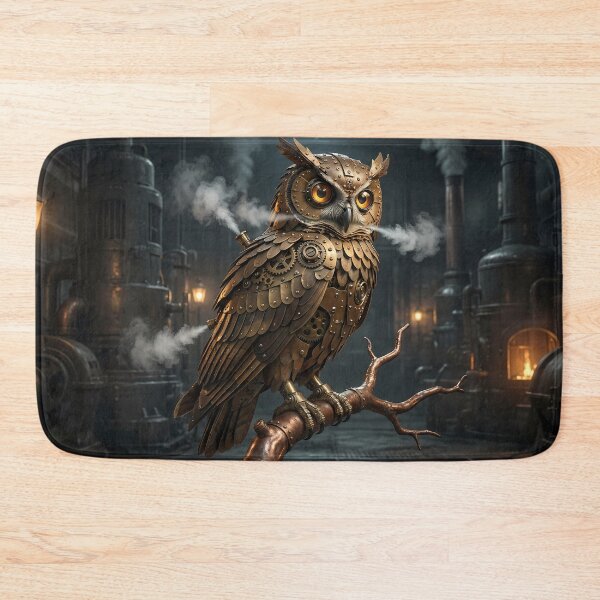 Item preview, Mechanical Owl - Steampunk Owl & Wisdom designed and sold by Neon Nature Studio.