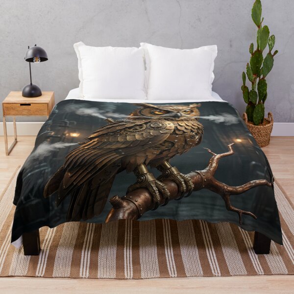 Item preview, Mechanical Owl - Steampunk Owl & Wisdom designed and sold by Neon Nature Studio.