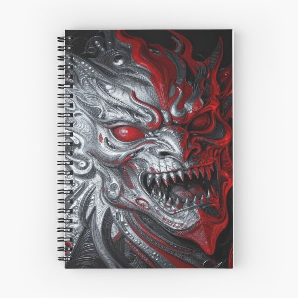 Item preview, Surreal Demon Mask Art with Metallic Drama and Fiery Fantasy Energy designed and sold by FotoworldEdel.