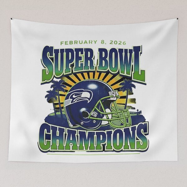 Item preview, champions du Super Bowl LX des Seahawks de Seattle 2026 designed and sold by ethancolestudio.