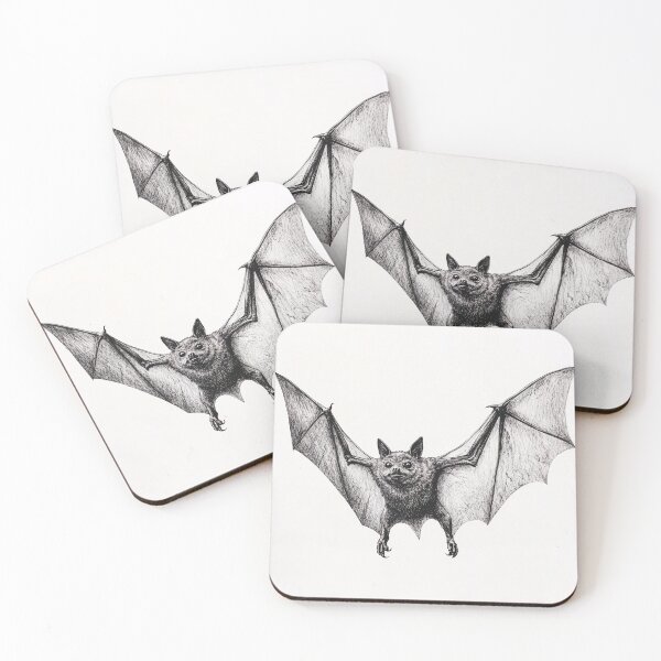 Item preview, Realistic pencil drawing of a Bat designed and sold by Pencil-Art.