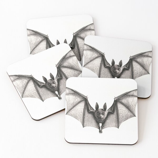 Item preview, Realistic pencil drawing of a Bat designed and sold by Pencil-Art.