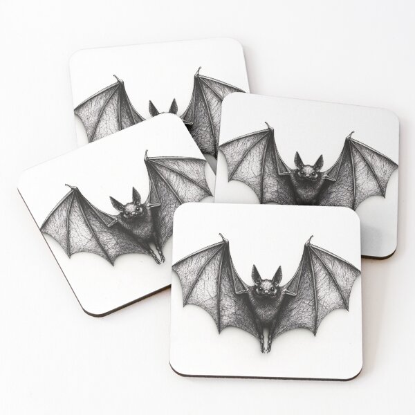 Item preview, Realistic pencil drawing of a Bat designed and sold by Pencil-Art.