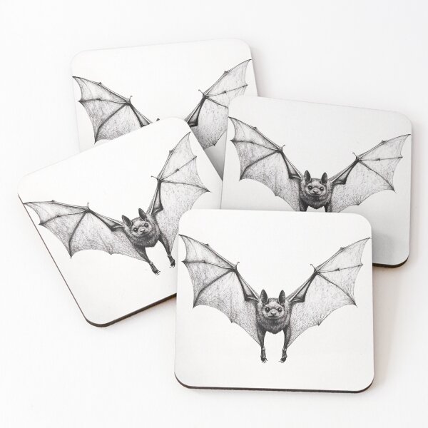 Item preview, Realistic pencil drawing of a Bat designed and sold by Pencil-Art.