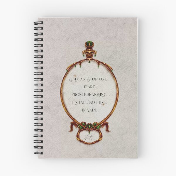 Item preview, Light Academia Aesthetic Emily Dickinson Quote in a Hand Painted Golden Frame Owl With Emeralds designed and sold by Monica Laipple.