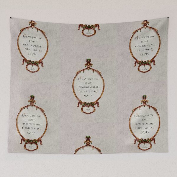 Item preview, Light Academia Aesthetic Emily Dickinson Quote in a Hand Painted Golden Frame Owl With Emeralds designed and sold by Monica Laipple.