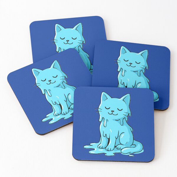 Item preview, Melting Blue Kitty designed and sold by Ecosetereos.