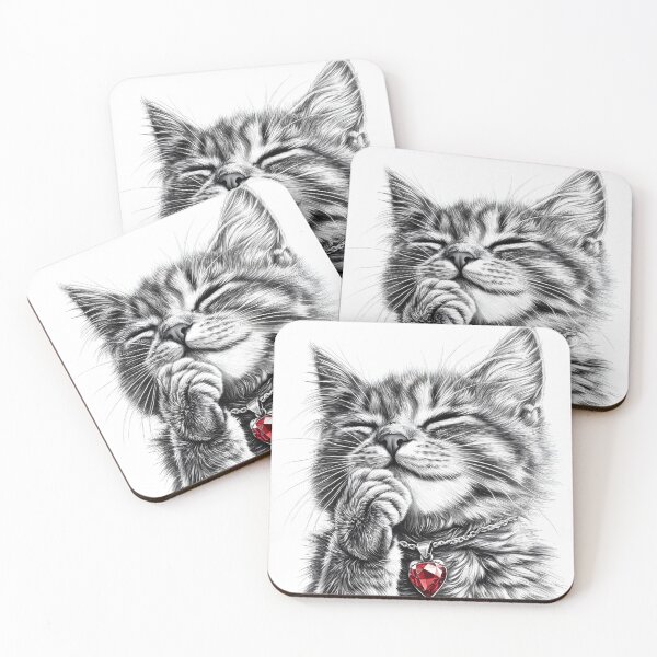 Item preview, Realistic cat pencil drawing designed and sold by Pencil-Art.