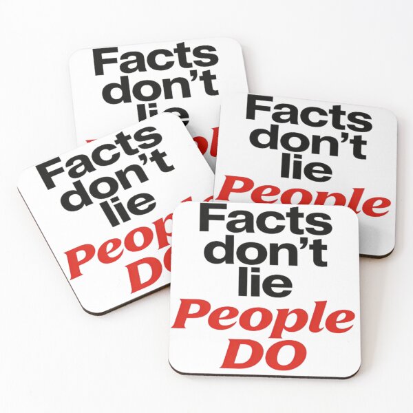Item preview, Facts Don’t Lie People Do – Minimal Black and Red designed and sold by JonathanP514.
