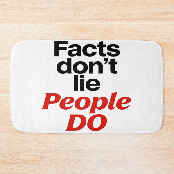 Item preview, Facts Don’t Lie People Do – Minimal Black and Red designed and sold by JonathanP514.