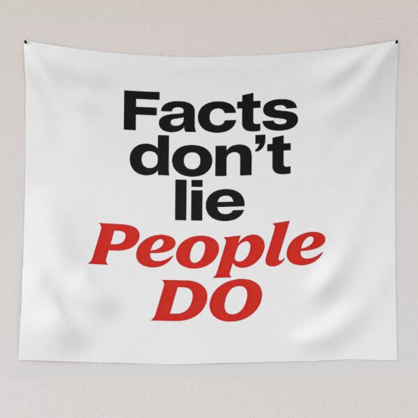 Item preview, Facts Don’t Lie People Do – Minimal Black and Red designed and sold by JonathanP514.
