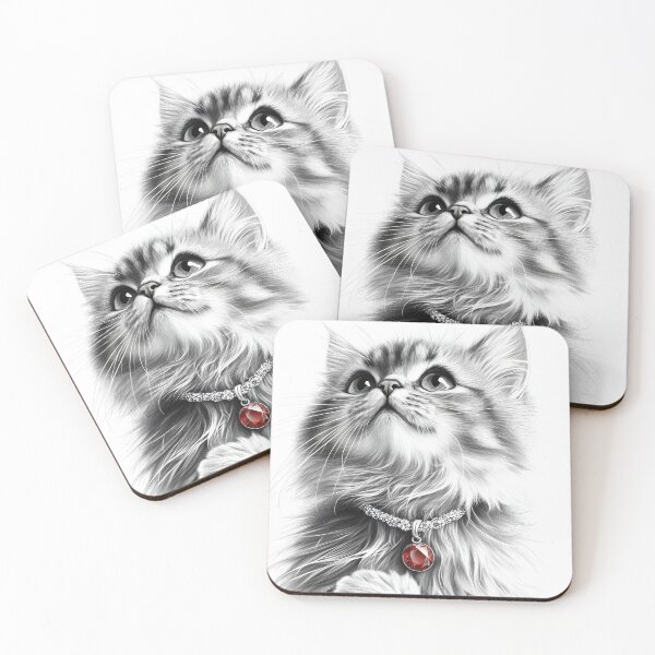 Item preview, Realistic cat pencil drawing designed and sold by Pencil-Art.