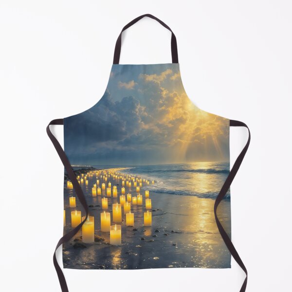 Item preview, A sea of candlelight on the beach at sunset designed and sold by MarionsArt.