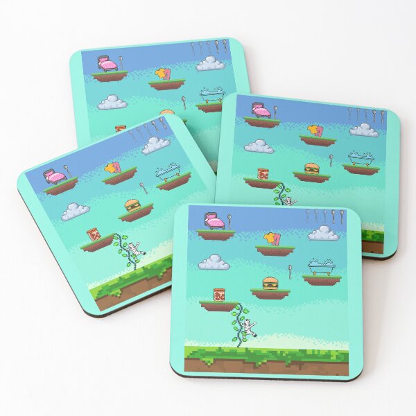 Item preview, Spoons too Low: Chronic Illness Pixel Game Art designed and sold by ZebraDazzleDesigns.