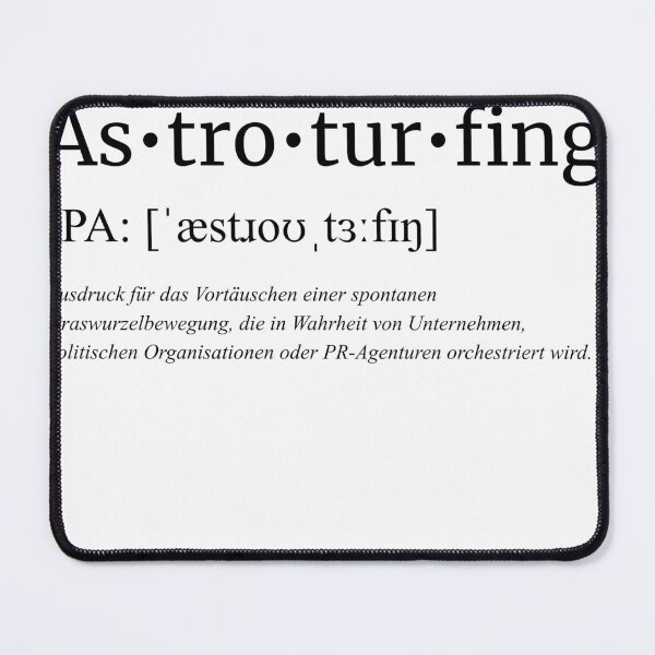 Item preview, Astroturfing - Fake Grassroots Movement T-Shirt designed and sold by mrsimn.