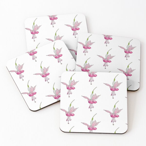 Item preview, fuchsia flower pattern designed and sold by dreamtravel.